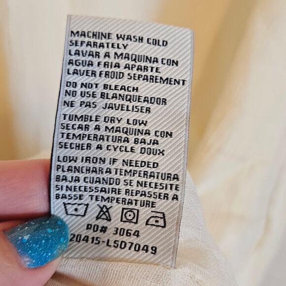 Beach By Exist Boho Chic Beige Shift Dress Size Medium - Picture 9 of 9